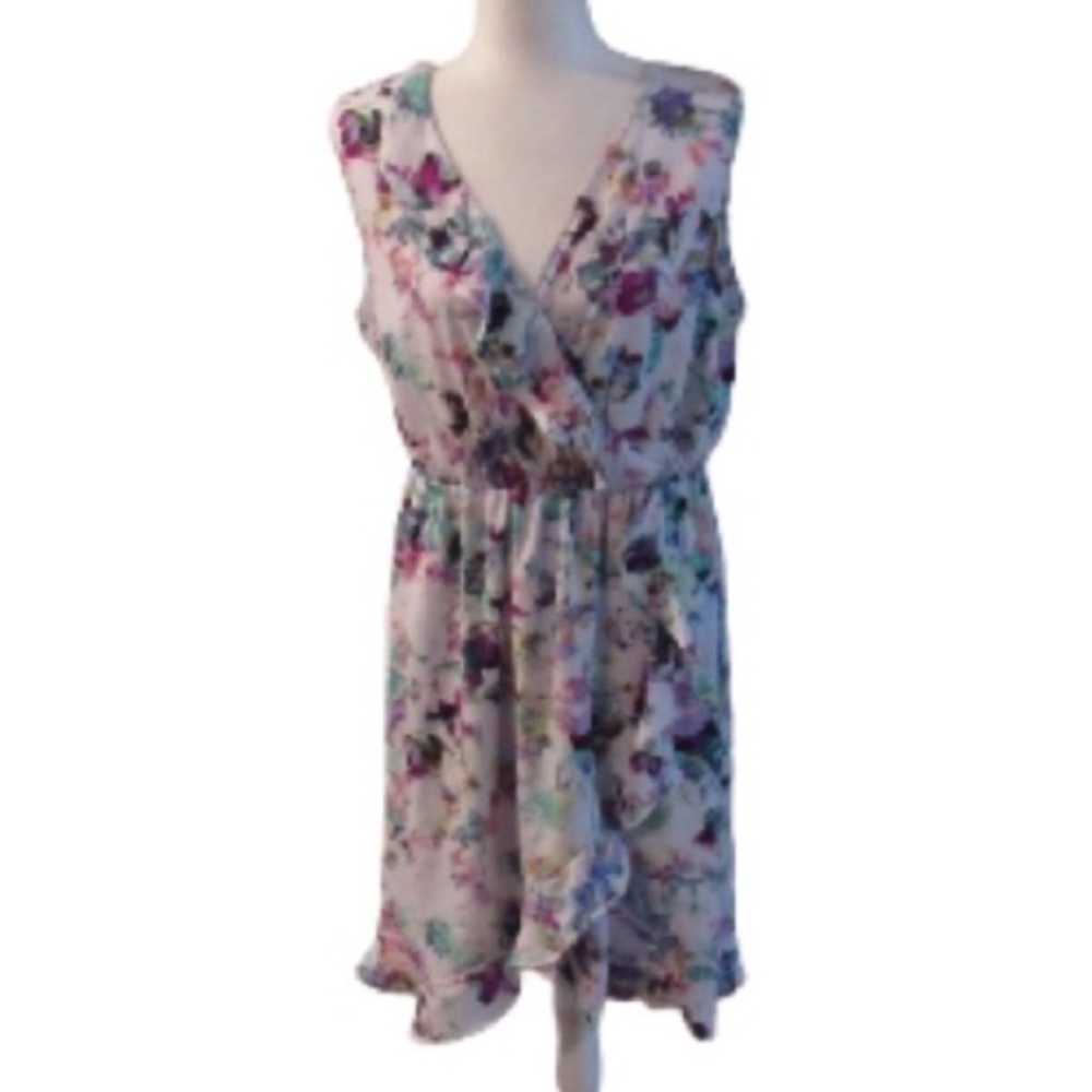 Apt 9 Floral Wrap Sleeveless Sundress XL